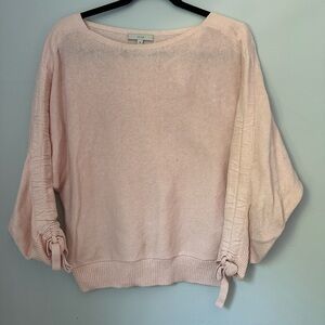 Joie Light Pink Women's Sweater with Bow Accents